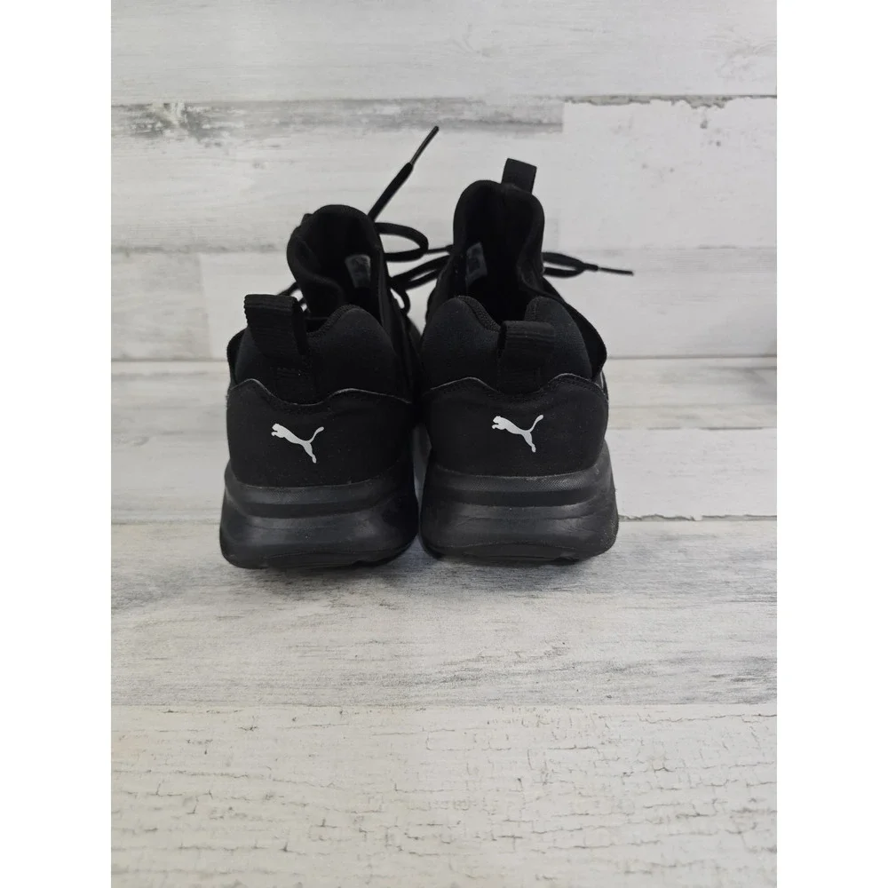 Puma Enzo 2 Mens‎ Black Silver Running Training Shoes 193256-07 Size 10 Womens